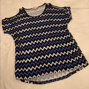 Michael Kors Cold Shoulder Short-sleeve Large